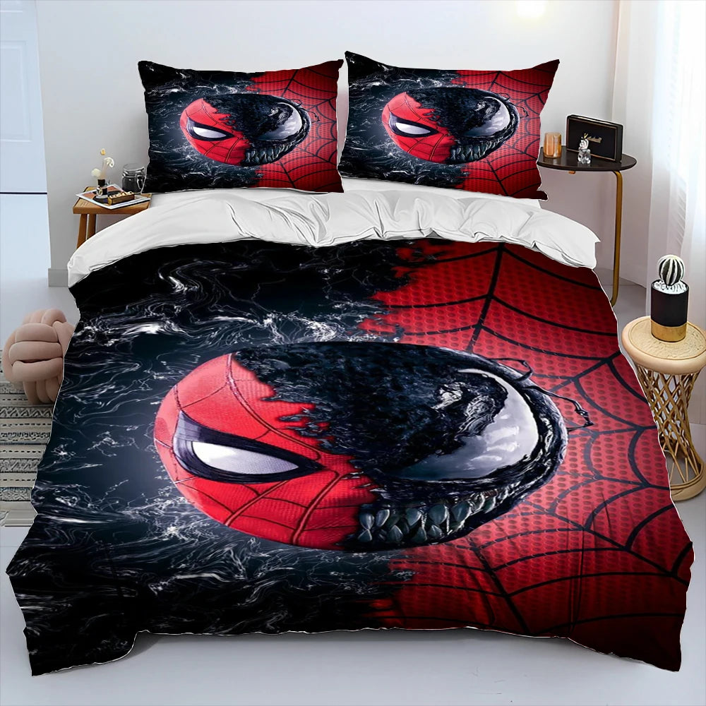 23 Style Spider Man Cartoon Marvel Comforter Bedding Set