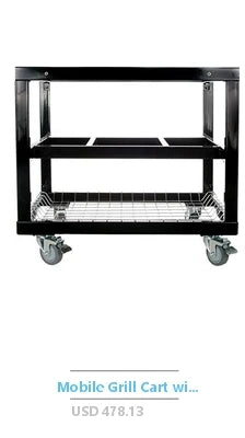 Outdoor Wok Station 50000 BTU Propane Burner 14 Inch Carbon Steel Wok Multi Functional Cooking Grill Stir Fry Sauté Boil Sear