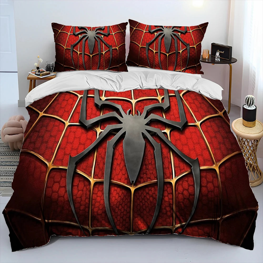 23 Style Spider Man Cartoon Marvel Comforter Bedding Set