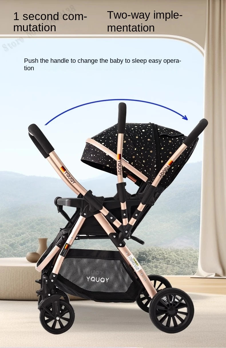 Twins Newborn 0-4 Years Old Baby Stroller Can Sit Lie Down