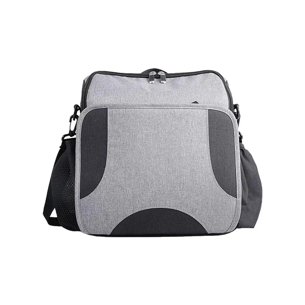 Baby Diaper Bag 2-in-1 Foldable Booster Seat And Diaper Pouch Large Capacity Organizer For Travel