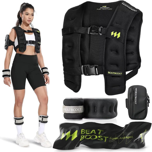 Weighted Vest With Iron Sand 10 To 40 Lb Fitness Kit
