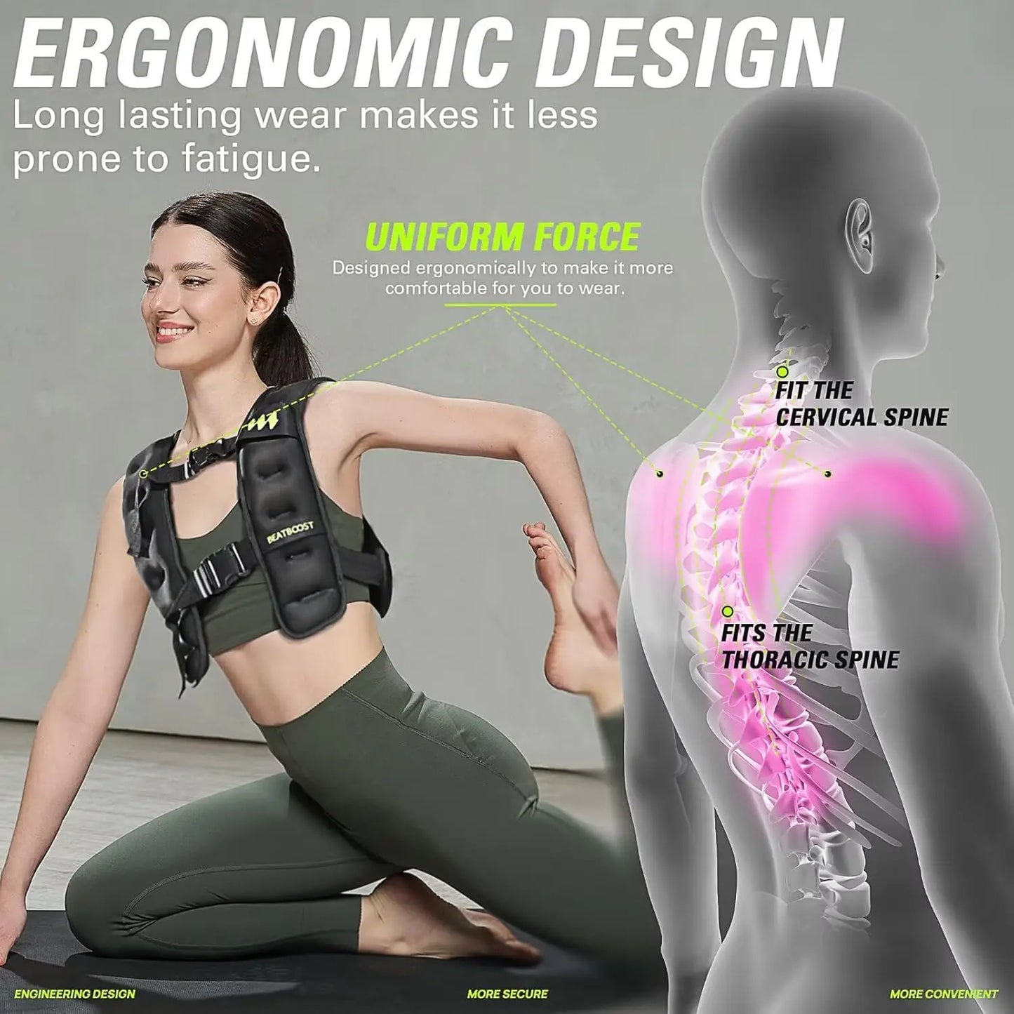 Weighted Vest With Iron Sand 10 To 40 Lb Fitness Kit