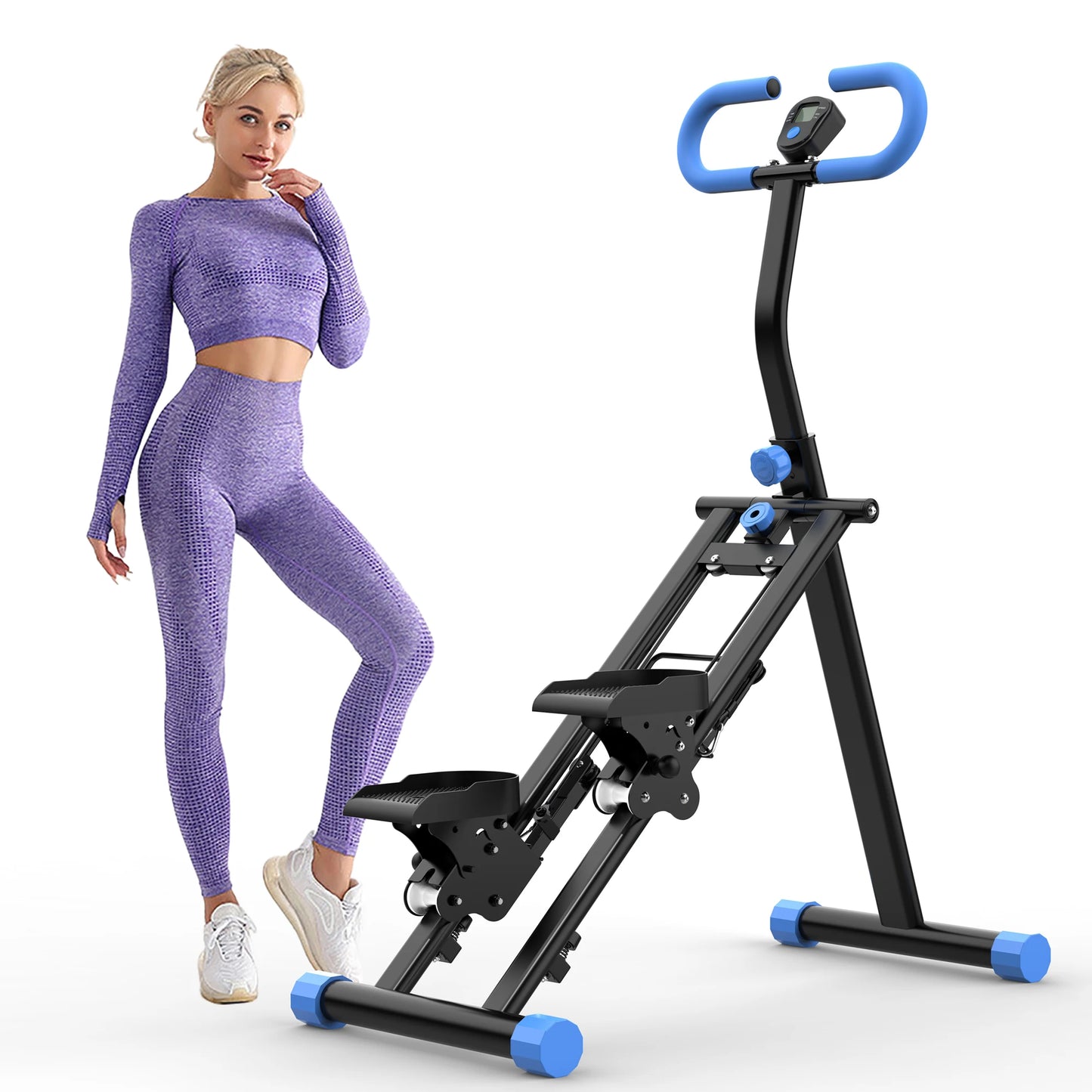 330Lbs Stair Stepper Climber Handlebar Full Body Workout