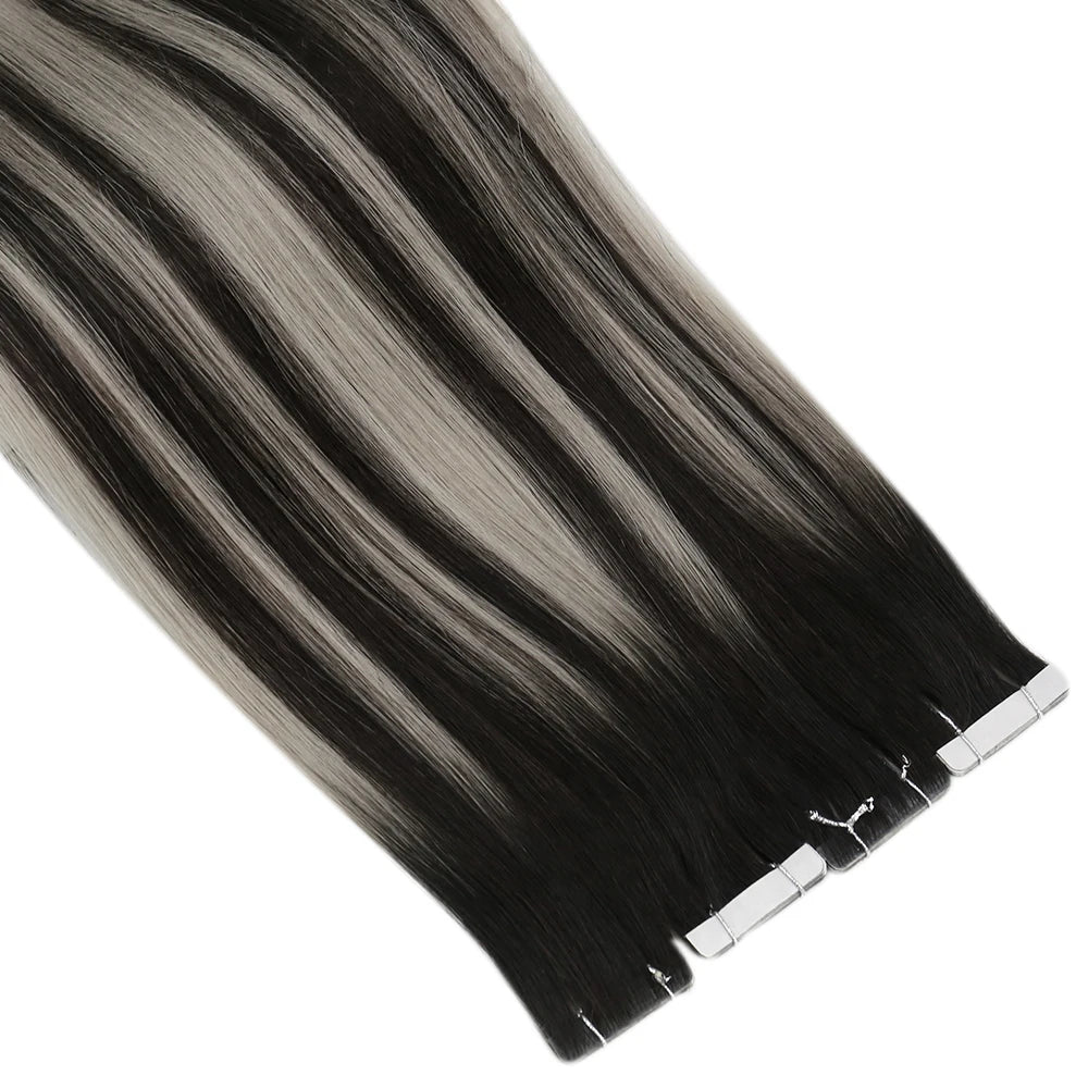 [12 Months] Ugeat Invisible Tape In Human Hair Extensions