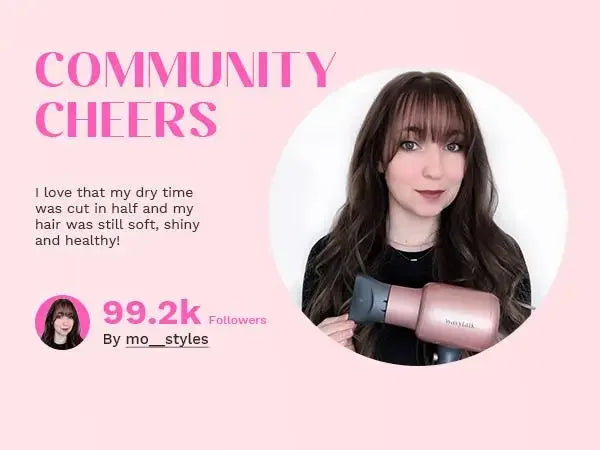 Wavytalk Professional Ionic Hair Dryer with Diffuser 1200W