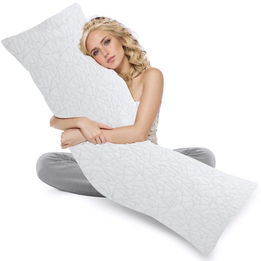 Memory Foam Body Pillow - Fluffy Body Pillows for Adults