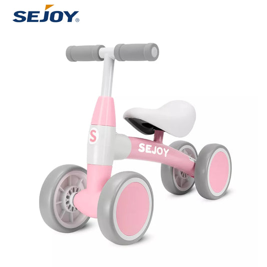 SEJOY Baby Walker Toddler Ride On Balance Bike 4 Wheels Birthday Gifts for Girls and Boys 1-3 Years Old