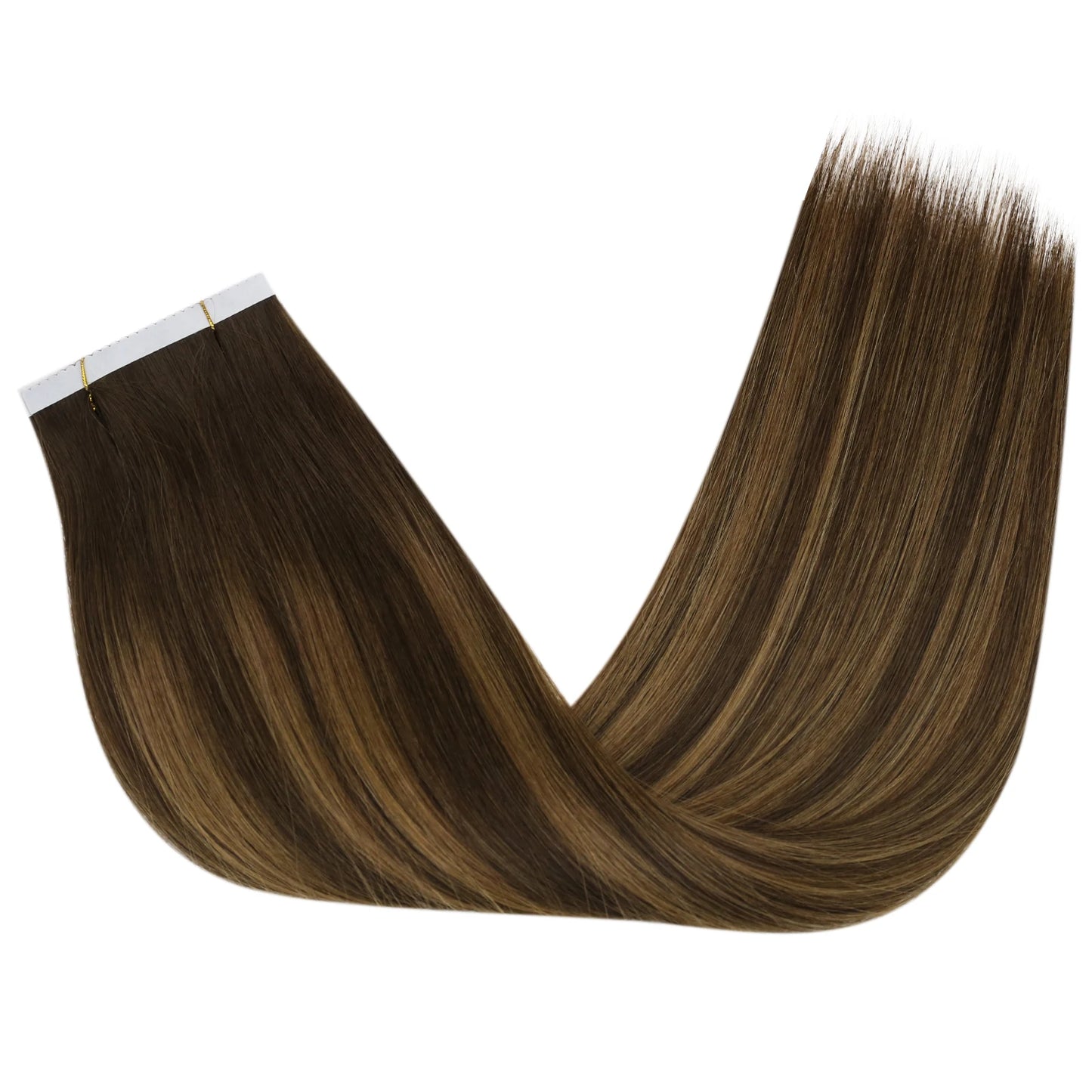 [12 Months] Ugeat Invisible Tape In Human Hair Extensions