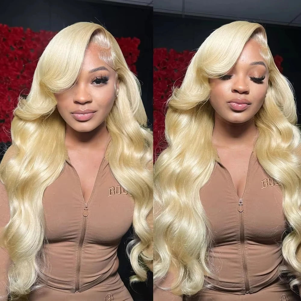 Body Wave 613 Hd Lace Frontal Wig 250 Density Honey Blonde
