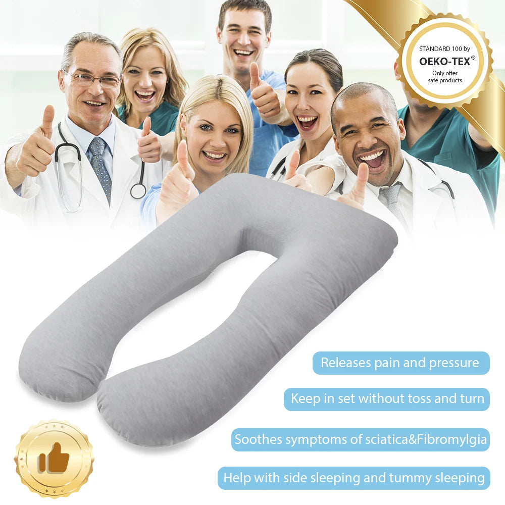U Shape Pregnancy Pillows for Sleeping Large Body Pillows
