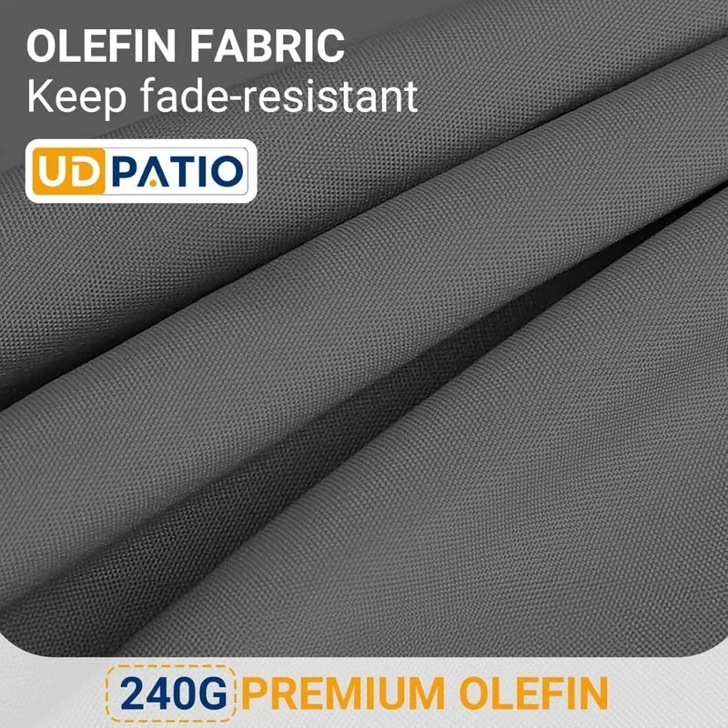 Oversized Outdoor Aluminum Patio Furniture Set Sectional Sofa with Cushions for Patios and Gardens