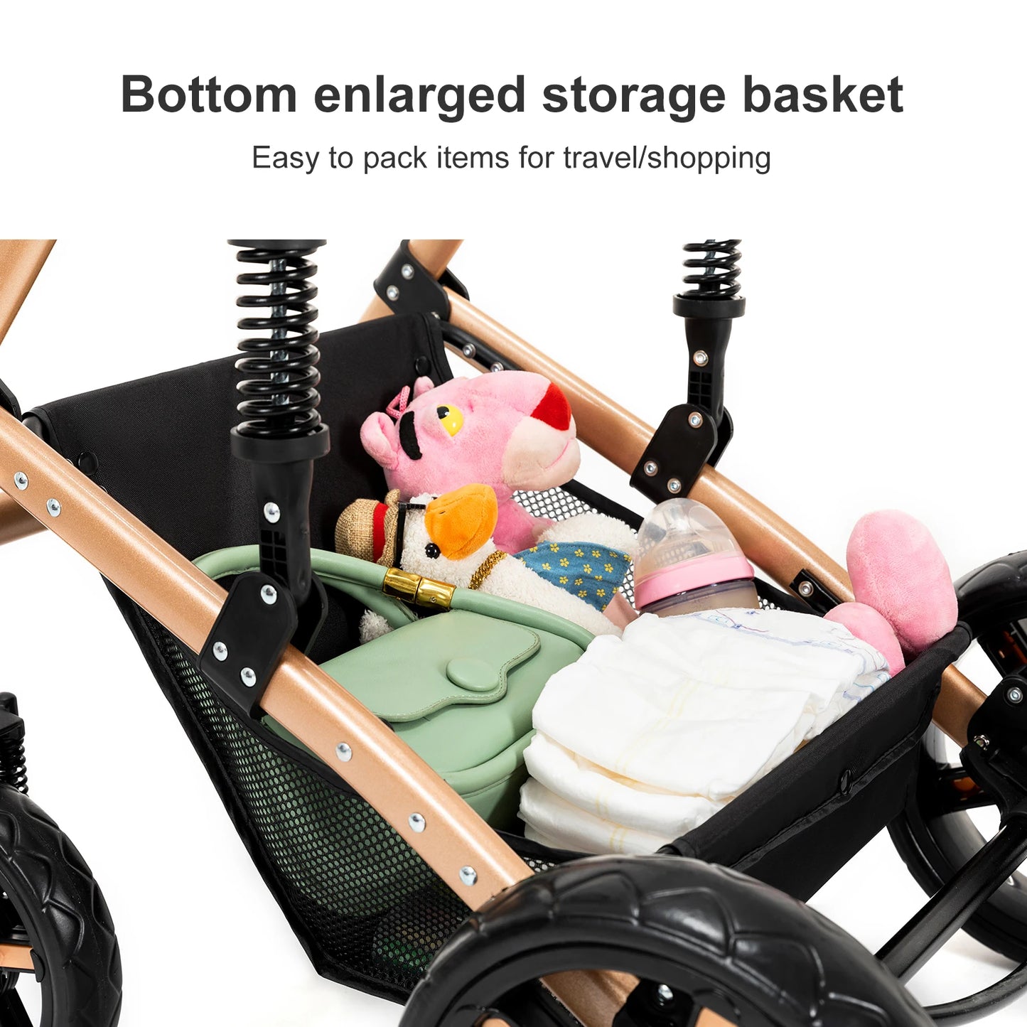 High Quality Newborn Lightweight Baby Stroller 3 in 1 ISOfix