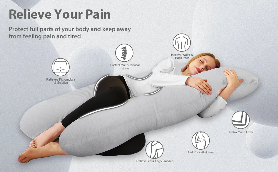 U Shape Pregnancy Pillows for Sleeping Large Body Pillows