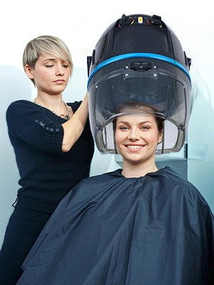 1300W Adjustable Hooded Hair Dryer Professional Stand Up Bonnet Hair Dryer Salon Equipment w Rolling Base