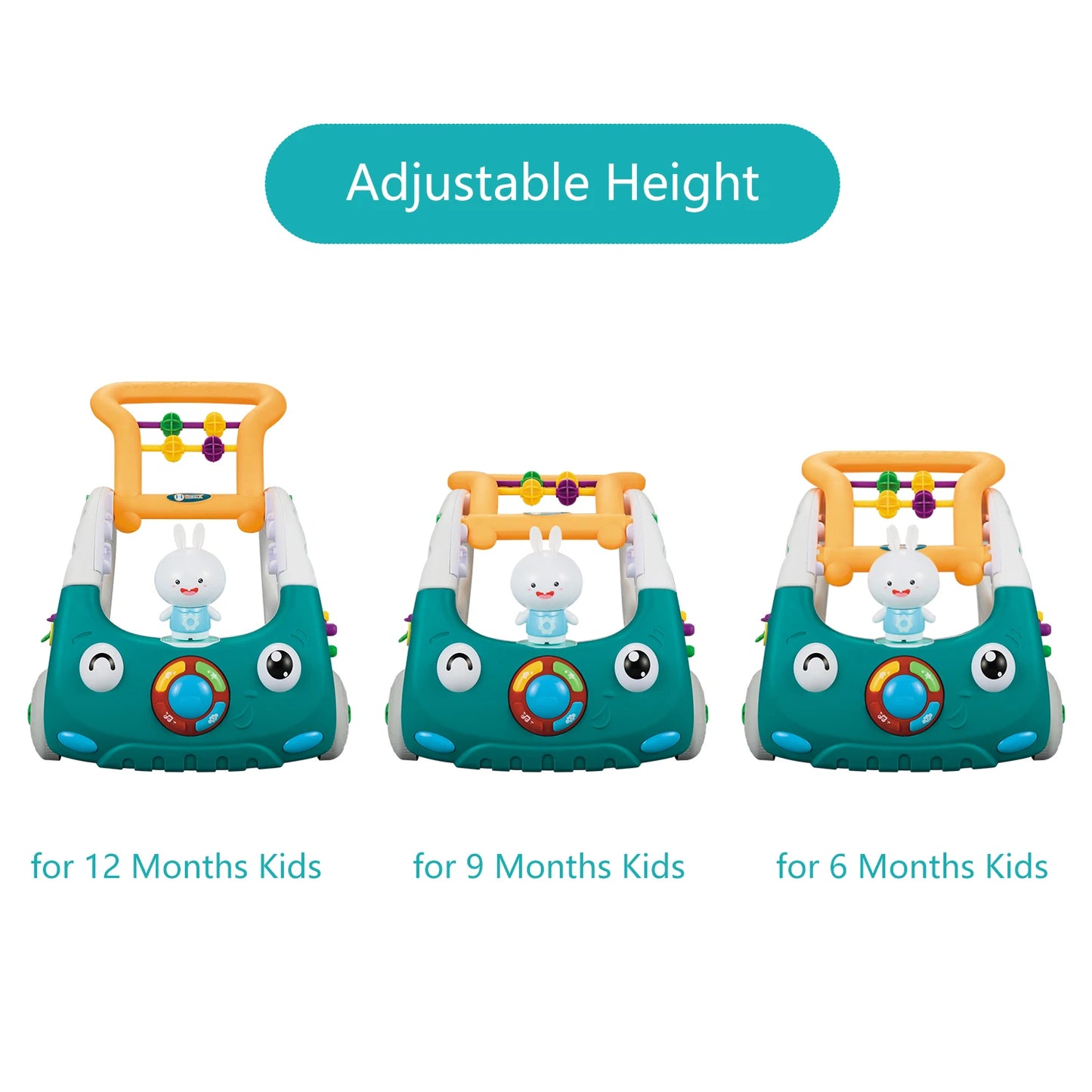 Educiro 4 In 1 Baby Walker for Boys and Girls Sit to Stand Learning Walker Baby Push Walker Learning Push Toys for Baby