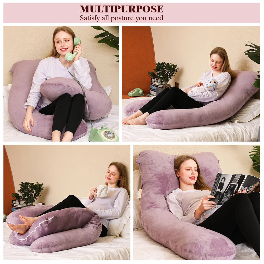 U Shape Pregnancy Pillows for Sleeping Large Body Pillows
