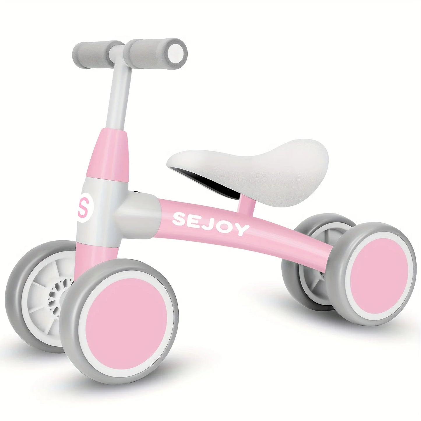 SEJOY Baby Walker Toddler Ride On Balance Bike 4 Wheels Birthday Gifts for Girls and Boys 1-3 Years Old