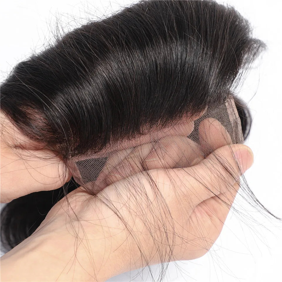 10A Brazilian Body Wave Bundles with 4x4 Lace Closure Brown Blonde Human Hair Remy 3/4 Bundles