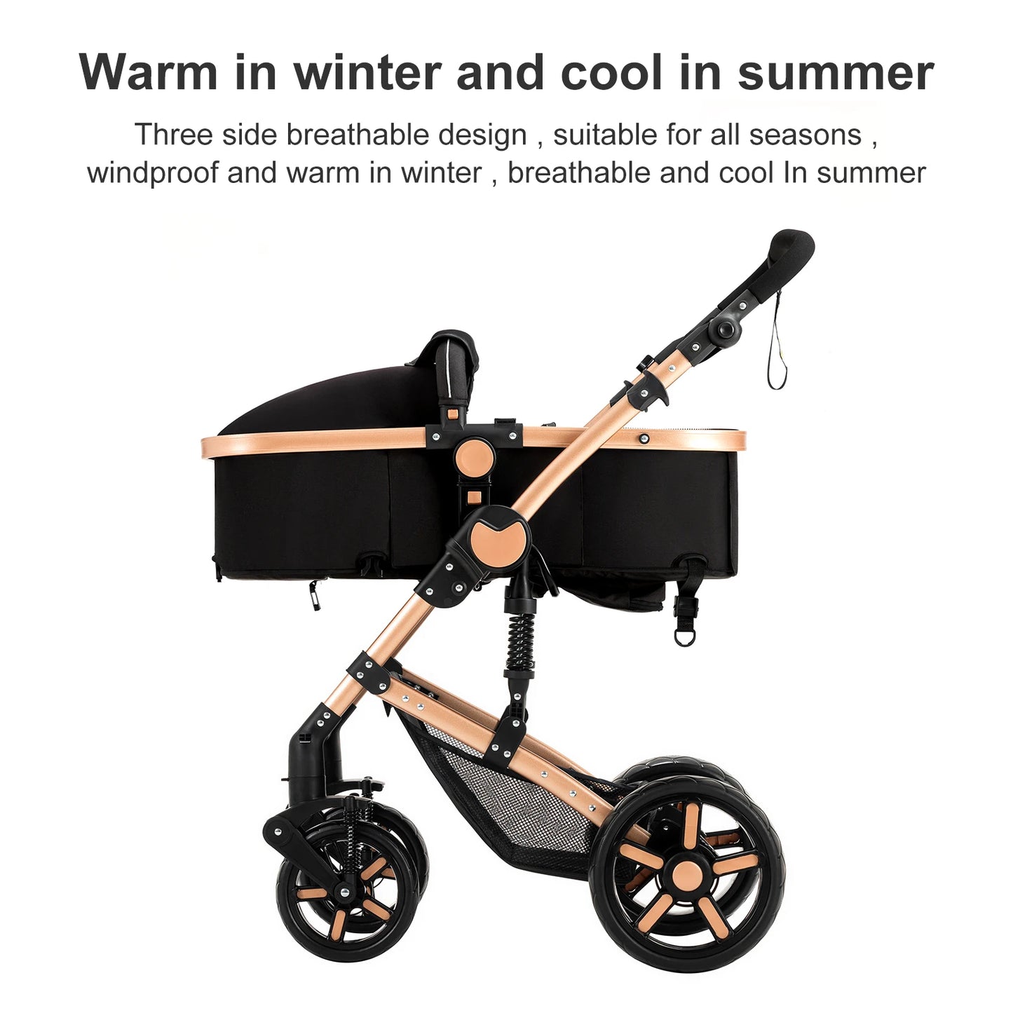 High Quality Newborn Lightweight Baby Stroller 3 in 1 ISOfix