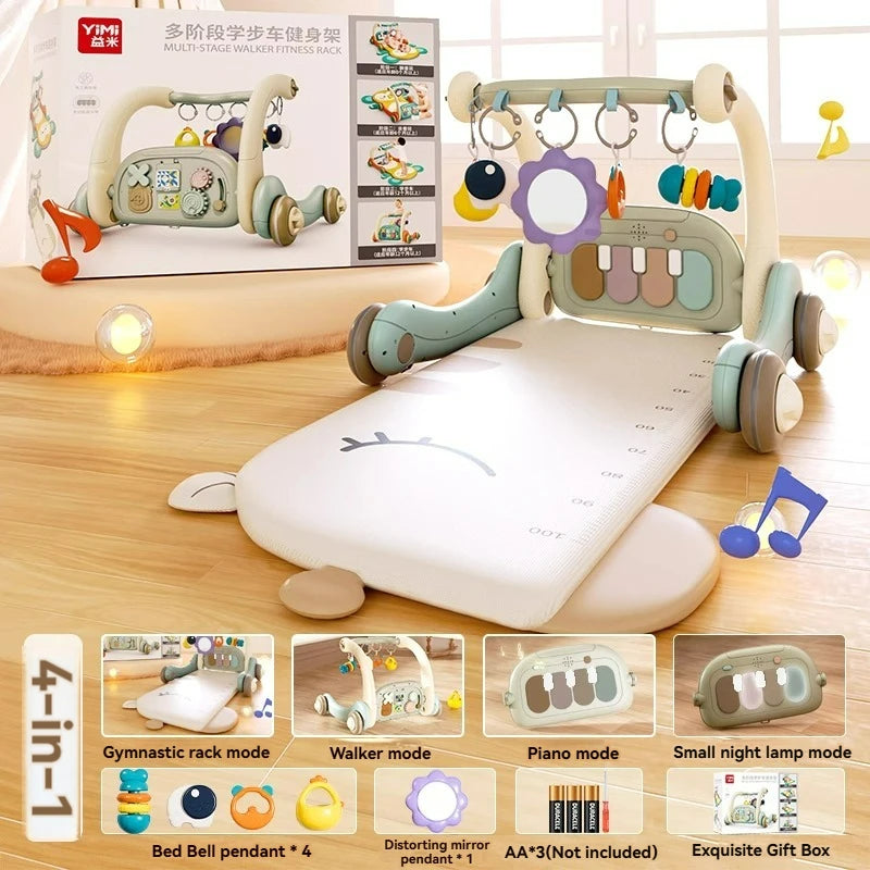 4 In 1 Newborn Baby Walker Fitness Frame With Music Light