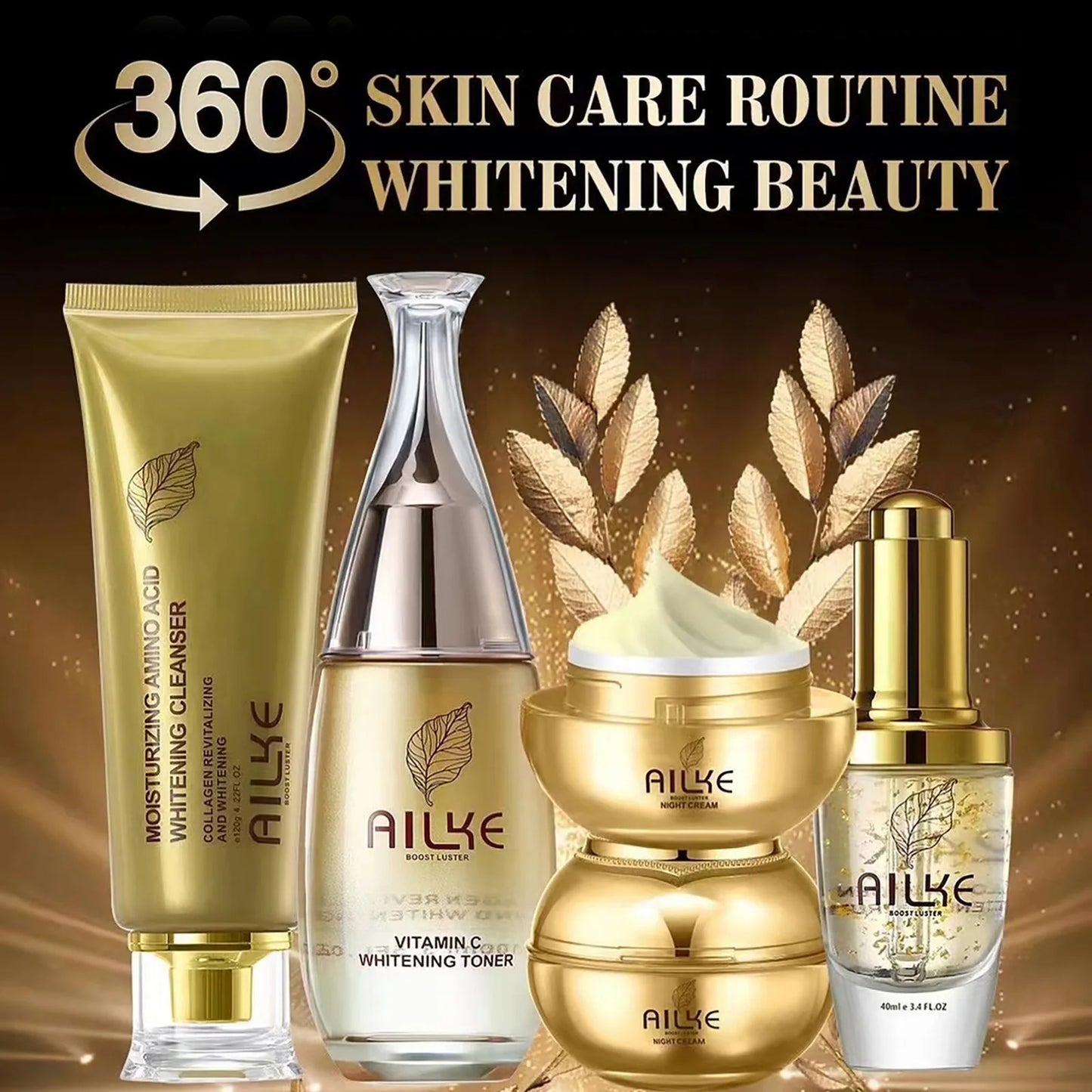 AILKE Cosmetics Facial Skin Care Set Moisturizing Whitening Sleeping Beauty Wrinkle Cream Female Wholesale