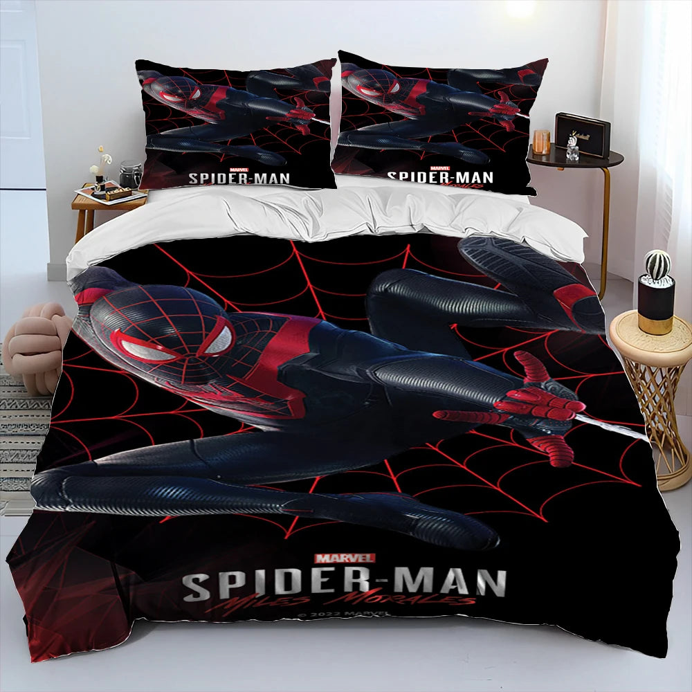 23 Style Spider Man Cartoon Marvel Comforter Bedding Set
