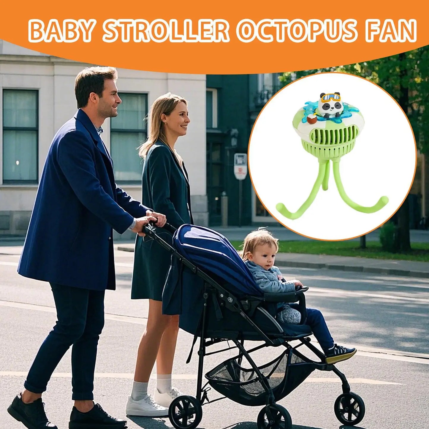 Baby Fan For Stroller And Car Seat 3 Speed Clip On Quiet Pram Cooling Accessory For Toddler Outdoor Use
