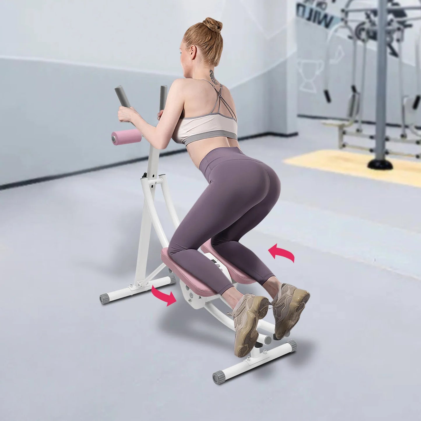 Abdominal Exercise Machine 150kg Capacity Foldable Home Gym