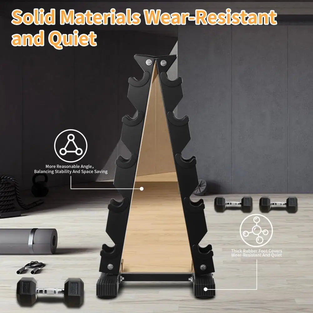 5-Tiers Dumbbell Rack Home Sports Fitness Equipment Storage Holder