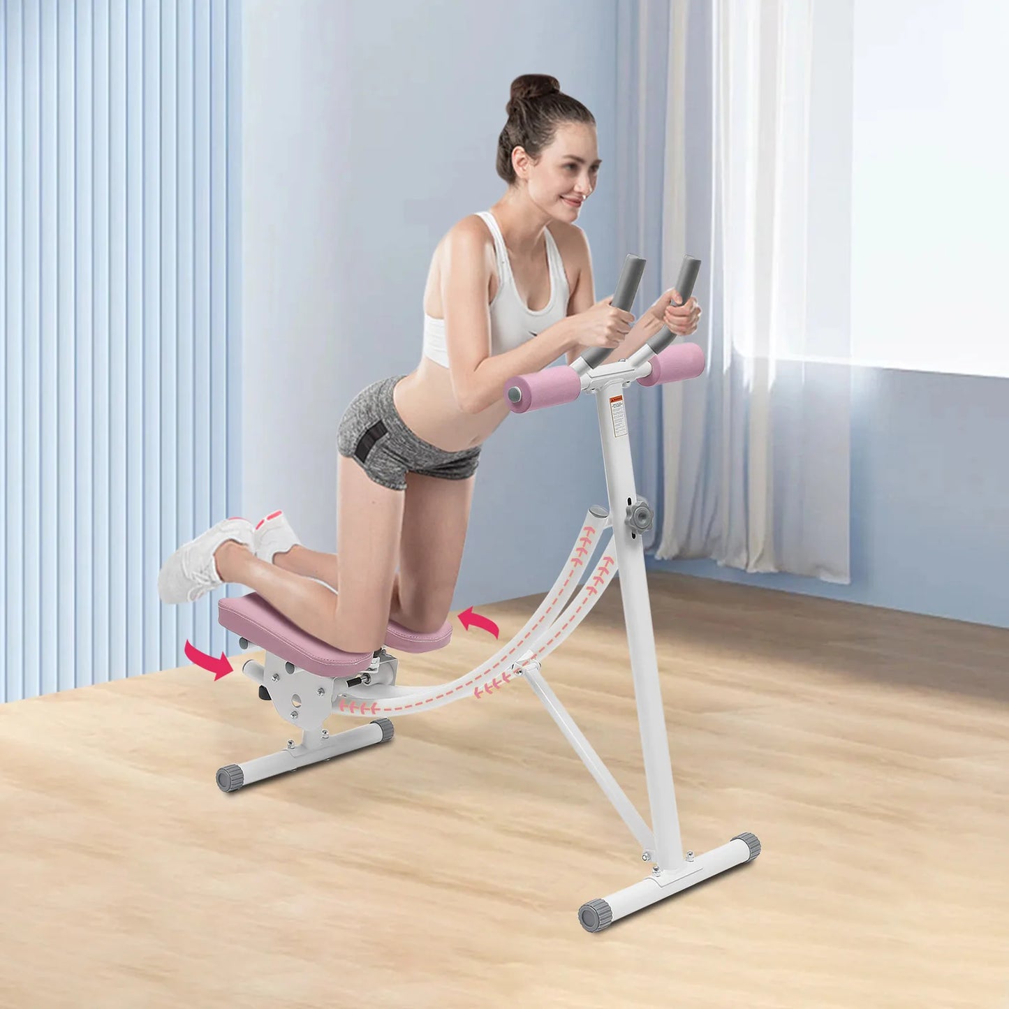 Abdominal Exercise Machine 150kg Capacity Foldable Home Gym