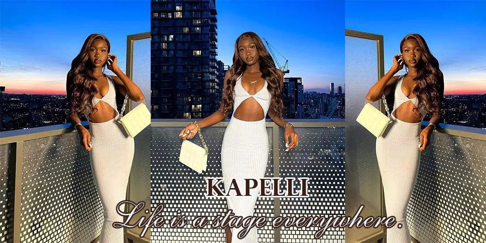 10A Brazilian Body Wave Bundles with 4x4 Lace Closure Brown Blonde Remy Human Hair