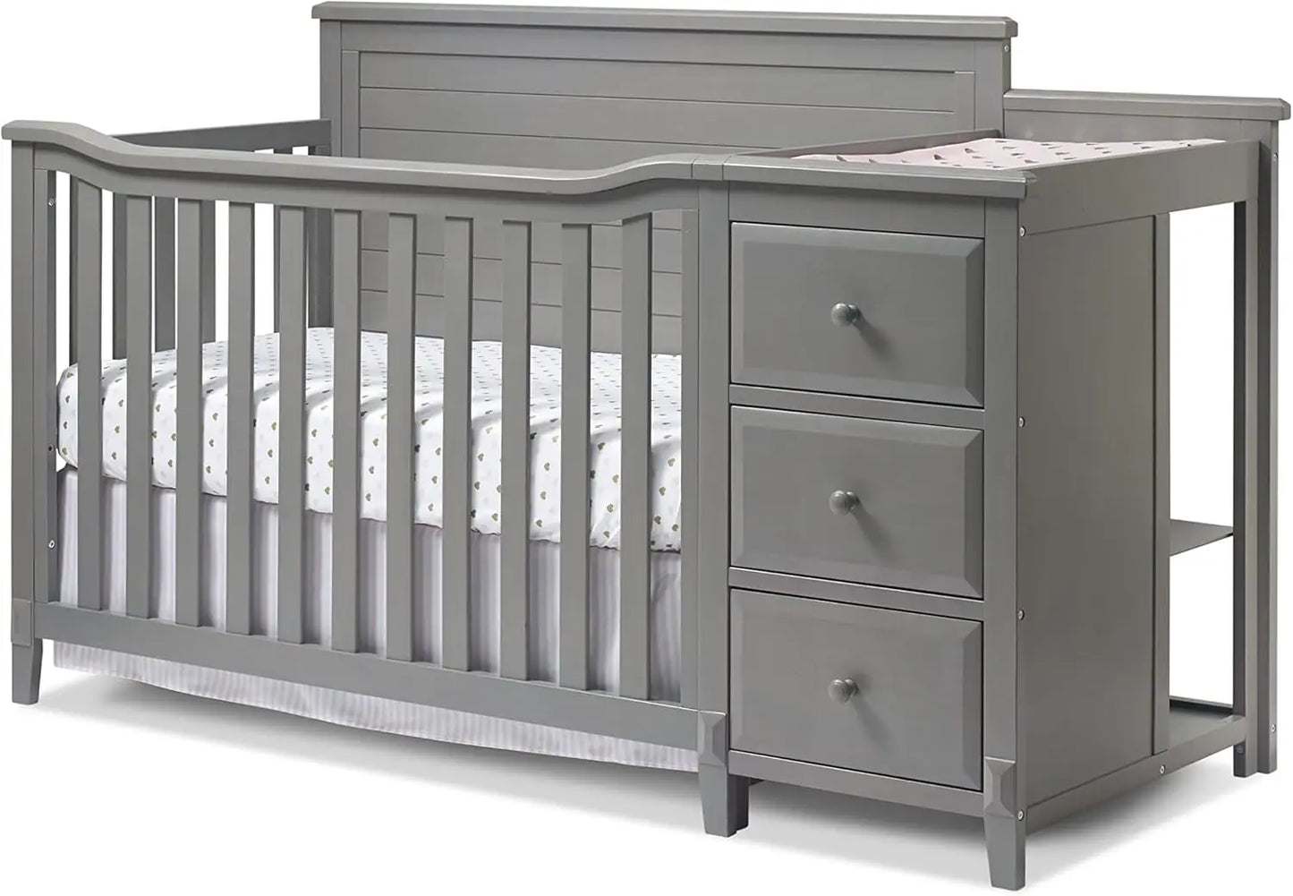 Berkley Crib and Changer with Solid Panel Back Classic