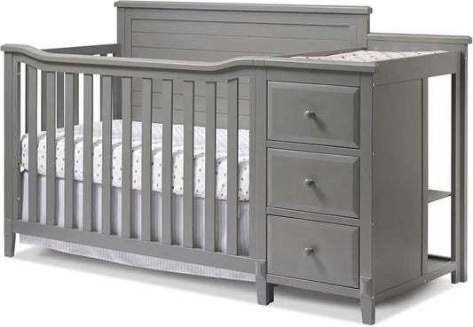 Berkley Crib and Changer with Solid Panel Back Classic