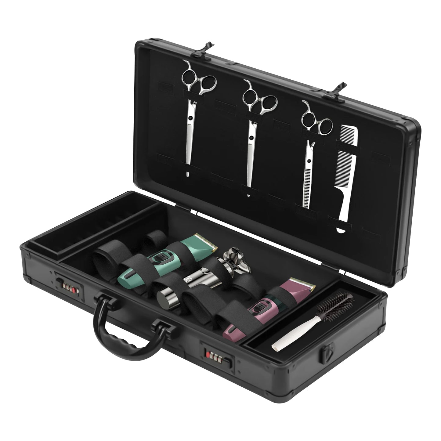 Portable Barber Hairdressing Tool Box Salon Large Capacity Professional Hair Kit Organizer