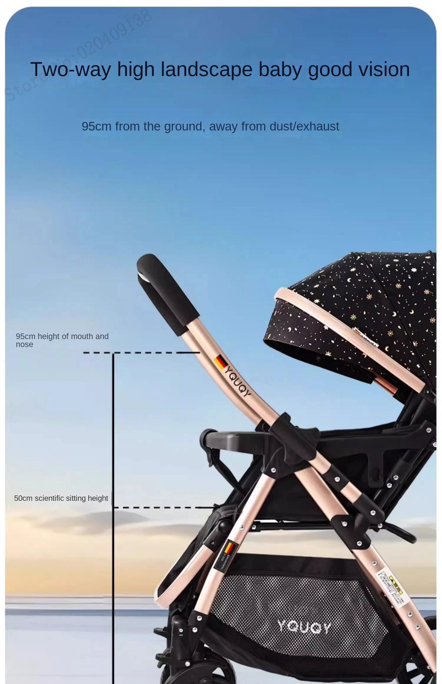 Twins Newborn 0-4 Years Old Baby Stroller Can Sit Lie Down