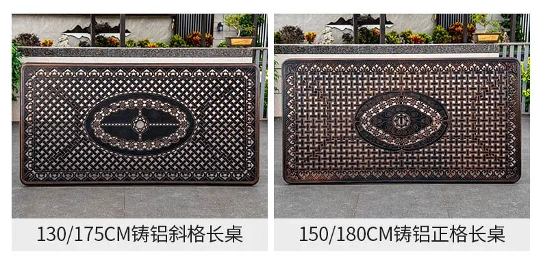 Waterproof Sunscreen Leisure Chairs Outdoor Metal Garden Furniture Set for Patio European Retro Style