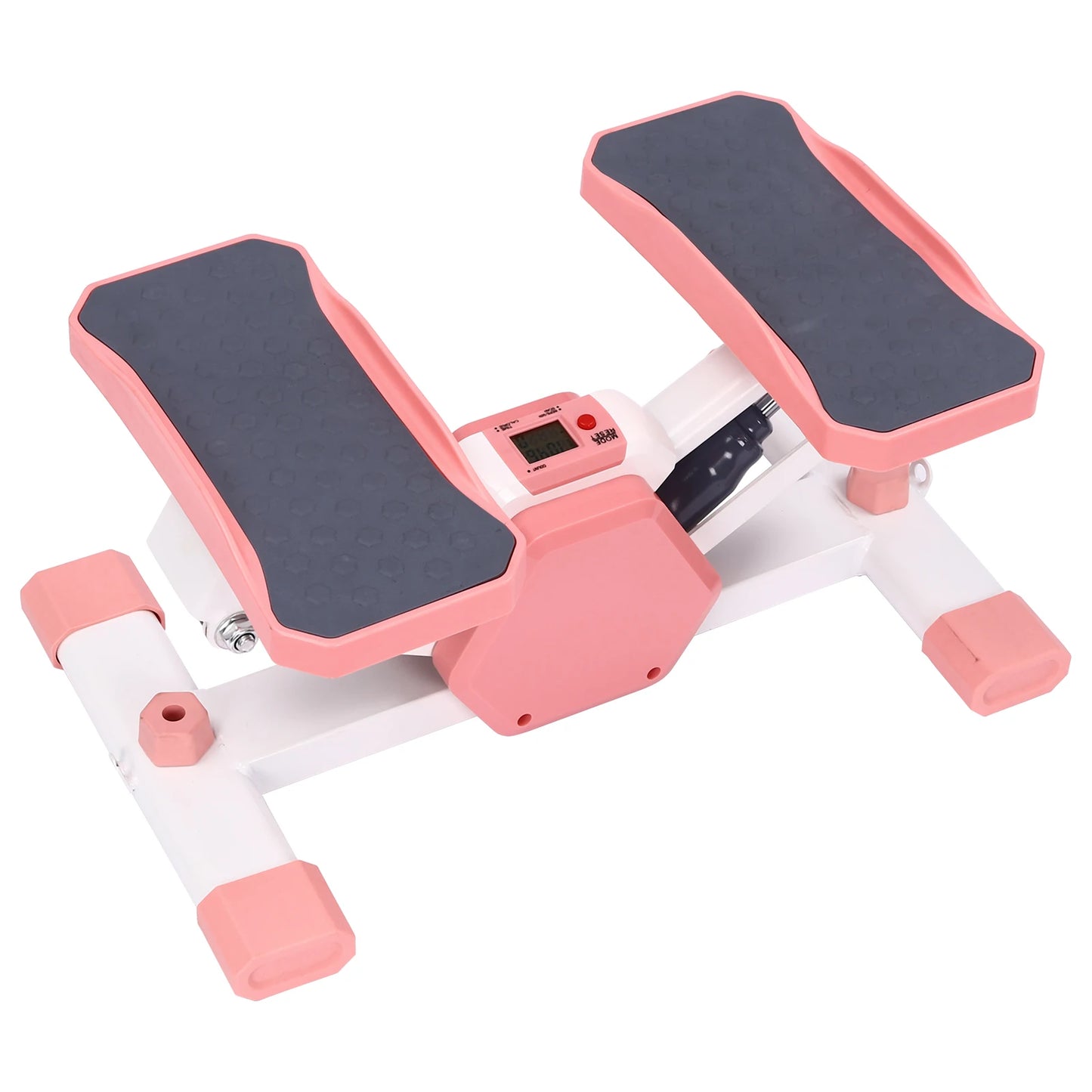 Steppers for Exercise Stair Stepper with Resistance Bands Pink